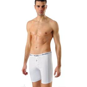 Anıt 1114 Likralı Uzun Beyaz Erkek Boxer