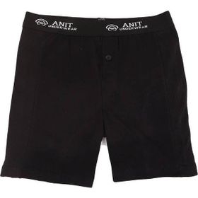 Anıt 1114 Likralı Uzun Siyah Erkek Boxer