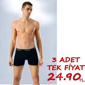 Anıt 1115 Kısa Paça Siyah Boxer