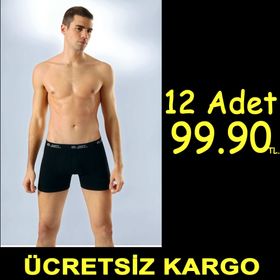 Anıt 1115 Kısa Paça Siyah Boxer
