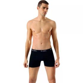 Anıt 1115 Likralı Esnek 3'lü Siyah Erkek Boxer