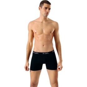Anıt 1115 Likralı Esnek 3'lü Siyah Erkek Boxer