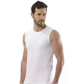 Anıt 1202 Modal O Yaka Sıfır Kol 3 Adet Beyaz Erkek Atlet