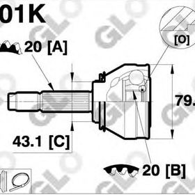 Anka 20500010 Fiat Fiorino Uno 70 Dış Aks Kafası