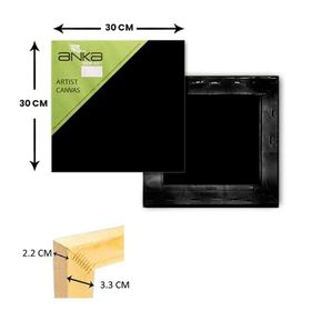 Anka 30x30 Art Siyah Astarlı Tuval