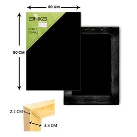 Anka 60x80 Art Siyah Astarlı Tuval
