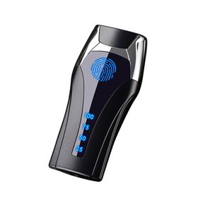 Anka Dokunatik Led Göstergeli USB Şarjlı Siyah Tesla Çakmak