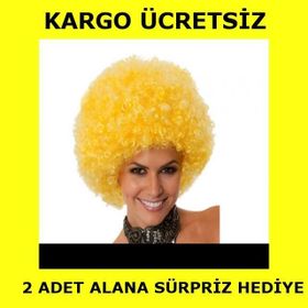 Anka Kabarık Bonus Sarı Peruk