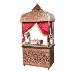 Anka KG150 Kahveci Güzeli Bakır Kaplama 150x70x220 cm Sunum Arabası