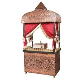 Anka KG200 Kahveci Güzeli Bakır Kaplama 200x70x220 cm Sunum Arabası