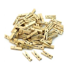 Anka Sanat 25 Adet 4.5 cm Naturel Büyük Ahşap Mandal