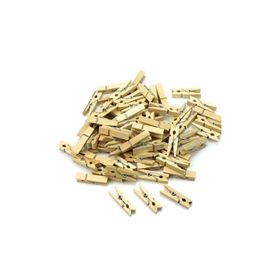 Anka Sanat 25 Adet 4.5 cm Naturel Büyük Ahşap Mandal