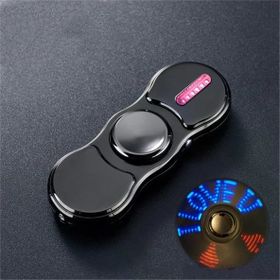 Anka Stres Çarklı Işıklı Usb Şarjlı Tesla Füme Çakmak