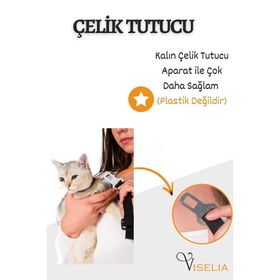 Ankaflex Siyah Evcil Hayvan Araç Emniyet Kemeri
