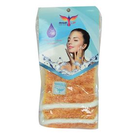 Ankalif İpli Turuncu-Sarı 56x10 cm Sırt ve Vücut Yumuşak Banyo Lifi