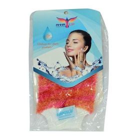 Ankalif Pembe Turuncu 20x10 cm Lastikli El Geçmeli Yumuşak Eldiven Banyo Lifi