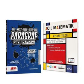 Ankara Kitap Merkezi Paragraf ve Acil Problemlerin İlacı Soru Bankası Seti 2 Kitap