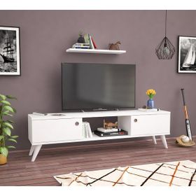 Ankara MobiLya Emre Beyaz 140 cm Tv Sehpası