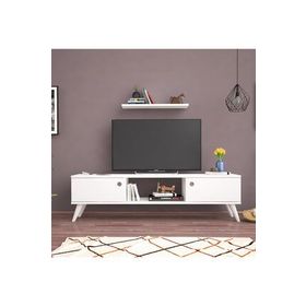 Ankara MobiLya Emre Beyaz 140 cm Tv Sehpası