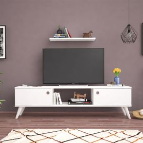 Ankara MobiLya Emre Beyaz 140 cm Tv Sehpası
