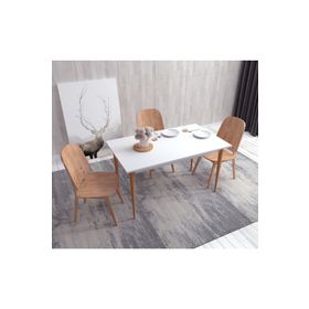 Ankara Mobilya Karya Beyaz 120x67 cm Mutfak Masası
