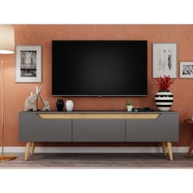 Ankara Mobilya Mana Ahşap Ayaklı 160 cm Antrasit Tv Ünitesi