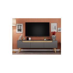 Ankara Mobilya Mana Ahşap Ayaklı 160 cm Antrasit Tv Ünitesi