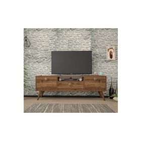 Ankara Mobilya Penta Ahşap Ayaklı Ceviz 140 cm Tv Sehpası
