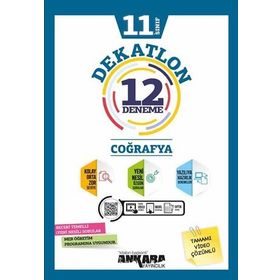 Ankara Yayıncılık 11. Sınıf Coğrafya Dekatlon 12 Denemeleri