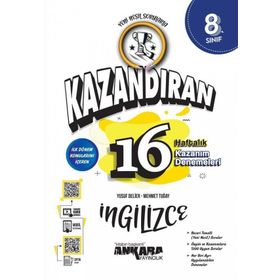 Ankara Yayıncılık 2023 Özel LGS 8. Sınıf Kazandıran 16 Haftalık İngilizce Kazanım Denemeleri