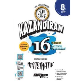 Ankara Yayıncılık 2023 Özel LGS 8. Sınıf Kazandıran 16 Haftalık Matematik Kazanım Denemeleri