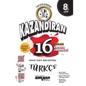 Ankara Yayıncılık 2023 Özel LGS 8. Sınıf Kazandıran 16 Haftalık Türkçe Kazanım Denemeleri