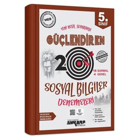 Ankara Yayıncılık 5. Sınıf Güçlendiren Sosyal Bilgiler 20 Deneme Sınavı Ankara Yayıncılık Komisyon