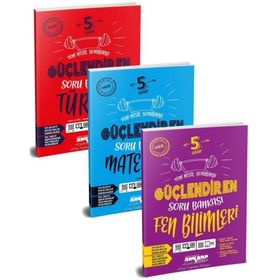Ankara Yayıncılık 5. Sınıf Güçlendiren Türkçe Matematik ve Fen Bilimleri Soru Bankası Seti 3 Kitap