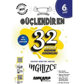Ankara Yayıncılık 6. Sınıf Güçlendiren 32 Haftalık İngilizce Kazanım Denemeleri