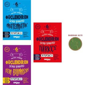 Ankara Yayıncılık - 6.Sınıf Güçlendiren Soru Bankası Matematik -Fen -Türk Set 3 Kitap