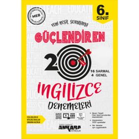 Ankara Yayıncılık 6. Sınıf İngilizce Güçlendiren 20 Deneme Sınavı