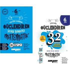 Ankara Yayıncılık - 6. Sınıf Matematik Güçlendiren Soru Bankası + Güçlendiren 32 Deneme