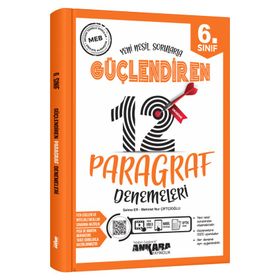Ankara Yayıncılık 6. Sınıf Paragraf Güçlendiren 12 Deneme