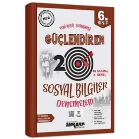 Ankara Yayıncılık 6. Sınıf Sosyal Bilgiler Güçlendiren 20 Deneme