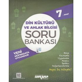 Ankara Yayıncılık 7. Sınıf Din Kültürü Ve Ahlak Bilgisi Soru Bankası