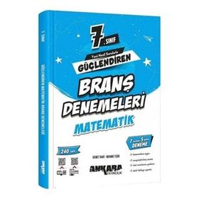 Ankara Yayıncılık 7. Sınıf Güçlendiren Matematik Branş Denemeleri