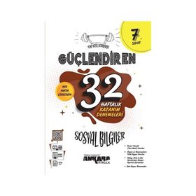 Ankara Yayıncılık 7. Sınıf Güçlendiren Sosyal Bilgiler 32 Haftalık Deneme