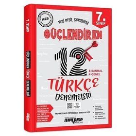 Ankara Yayıncılık 7. Sınıf Güçlendiren Türkçe 12 Deneme Sınavı