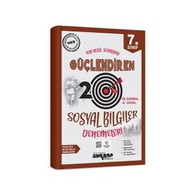 Ankara Yayıncılık 7. Sınıf Sosyal Bilgiler Güçlendiren 20 Deneme Sınavı
