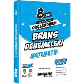 Ankara Yayıncılık 8. Sınıf Güçlendiren Matematik Branş Denemeleri