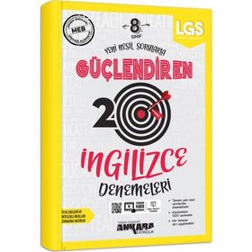 Ankara Yayıncılık 8. Sınıf İngilizce 20 Güçlendiren Denemeleri