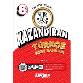 Ankara Yayıncılık 8. Sınıf Kazandıran Türkçe Soru Bankası