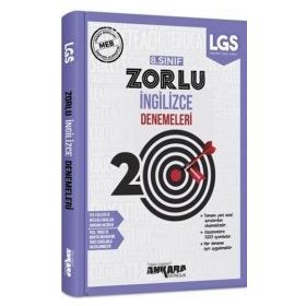 Ankara Yayıncılık 8. Sınıf LGS İngilizce 20 Zorlu Denemeleri