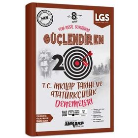 Ankara Yayıncılık 8. Sınıf LGS T.C. İnkılap Tarihi ve Atatürkçülük Güçlendiren 20 Deneme